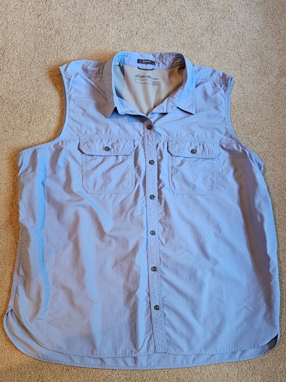 Eddie Bauer Rip Stop Sleeveless Shirt 2X